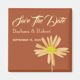 Trouwuitnodiging Terracotta Save The Date Magneet