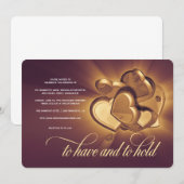 Trouwuitnodiging To Have And To Hold Aankondiging (Voorkant / Achterkant)
