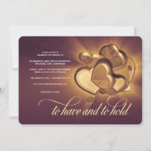 Trouwuitnodiging To Have And To Hold Aankondiging (Voorkant)