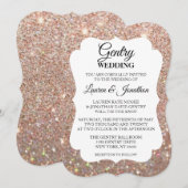 Trouwuitnodiging Trouwdag Fab - Roos Gold Kaart (Voorkant / Achterkant)