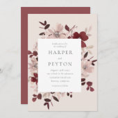 Trouwuitnodiging Tuinliefde Kaart (Voorkant / Achterkant)