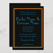 Trouwuitnodiging uit de Roaring Twenties Kaart (Voorkant / Achterkant)