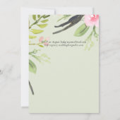 Trouwuitnodiging van hoge kwaliteit in Blush Roze  (Achterkant)