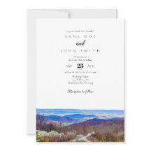 Trouwuitnodiging Virginia Mountains