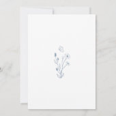 Trouwuitnodiging Vlindertuin Wilde Bloemen Kaart (Achterkant)