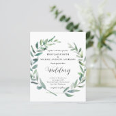 Trouwuitnodiging voor een klein budget Moderne oli (Staand voorkant)