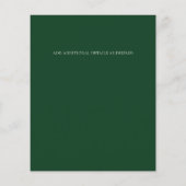 Trouwuitnodiging voor een klein budget Moderne oli (Achterkant)