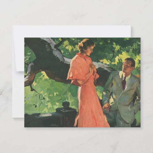 Trouwuitnodiging voor een romantisch huwelijksaanz kaart (Voorkant)