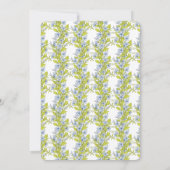 Trouwuitnodiging voor senioren in bloemstijl kaart (Achterkant)