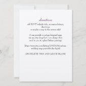 Trouwuitnodiging wijnmakerij vintage kaart (Achterkant)