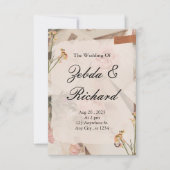 Trouwuitnodigingen briefpapier. kaart (Voorkant)