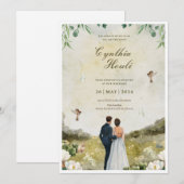 Trouwuitnodigingen 💍 – Elegant Kaart (Voorkant / Achterkant)