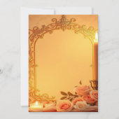 Trouwuitnodigingen, gouden folie ontwerp, blush ro kaart (Voorkant)