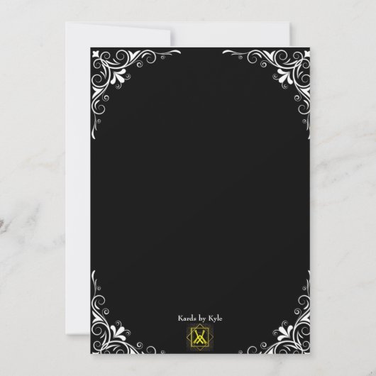 Trouwuitnodigingen Kaart (Achterkant)