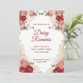 trouwuitnodigingen kaart (Staand voorkant)