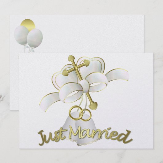 Trouwuitnodigingen Kaart (Voorkant / Achterkant)