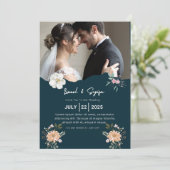 trouwuitnodigingen kaart (Staand voorkant)