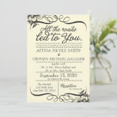 trouwuitnodigingen kaart (Staand voorkant)