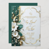 Trouwuitnodigingen Kaart (Voorkant / Achterkant)