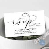 Trouwuitnodigingen RSVP-herinnering Modern Minimal Informatiekaartje