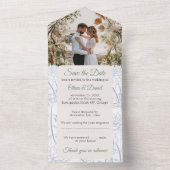 Trouwuitnodigingen - Sla de datum op Foto All In One Uitnodiging (Binnen)