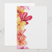 Trouwuitnodigingen strand zonsondergang save the date (Voorkant / Achterkant)