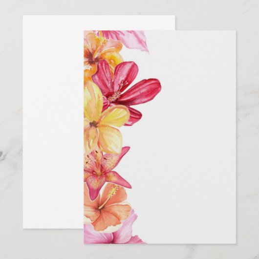 Trouwuitnodigingen strand zonsondergang save the date (Voorkant / Achterkant)