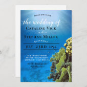Trouwuitnodigingen Under The Sea Kaart (Voorkant / Achterkant)