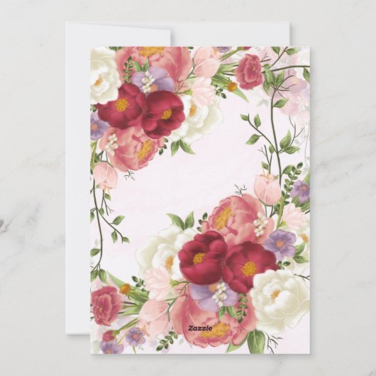 trouwuitnodigingskaart feestdagenkaart (Achterkant)