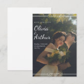 trouwuitnodigingskaart kaart (Voorkant / Achterkant)