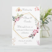 trouwuitnodigingskaart kaart (Staand voorkant)