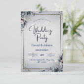 trouwuitnodigingskaart RSVP kaartje (Staand voorkant)