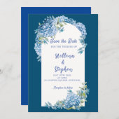 trouwuitnodigingskaart save the date (Voorkant / Achterkant)