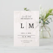 Trouwuitnodigingskaart witte envelop bedankkaart (Staand voorkant)