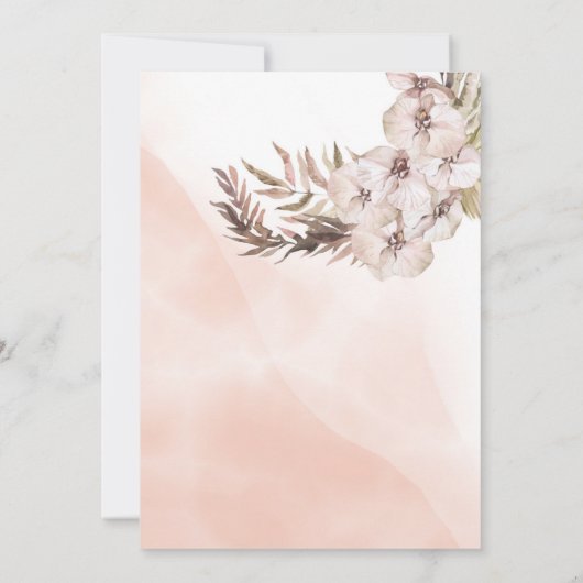 trouwuitnodigingskaarten kaart (Achterkant)