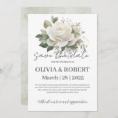 trouwuitnodigingskaarten kaart (Voorkant / Achterkant)