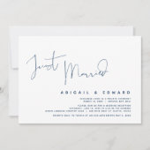 Trouwuitnodigingskaarten voor diner na ontvluchtin kaart (Voorkant)