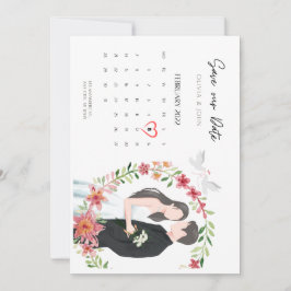 Trouwuitnodigingsset met Save the Date-kaart Kaart