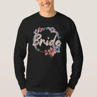 Trouwuitrusting voor vrijgezellenfeest voor bruid  t-shirt