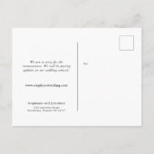 Trouwuitstel Foto-update Moderne Script Aankondigingskaart (Achterkant)