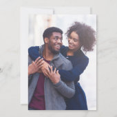 Trouwupdate Aangepaste foto Elegante uitstel Kaart (Achterkant)