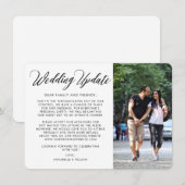 Trouwupdate | Foto Kleinere Trouw Aankondiging (Voorkant / Achterkant)