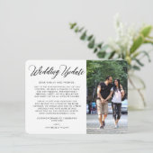 Trouwupdate | Foto Kleinere Trouw Aankondiging (Staand voorkant)