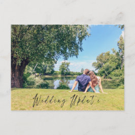 Trouwupdate Foto Trouwdatum Aankondiging Briefkaart