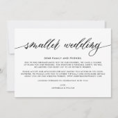 Trouwupdate | Kleinere bruiloft Aankondiging (Voorkant)