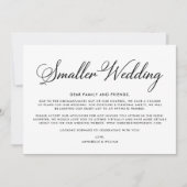 Trouwupdate | Kleinere bruiloft Aankondiging (Voorkant)