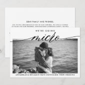 Trouwupdate | We gaan micro Aankondiging (Voorkant / Achterkant)