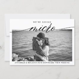 Trouwupdate | We gaan micro Aankondiging