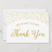 Trouwverkoper bedankkaart kaart (Voorkant)