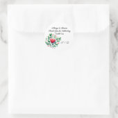 Trouwverpakkingssticker Ronde Sticker (Tas)